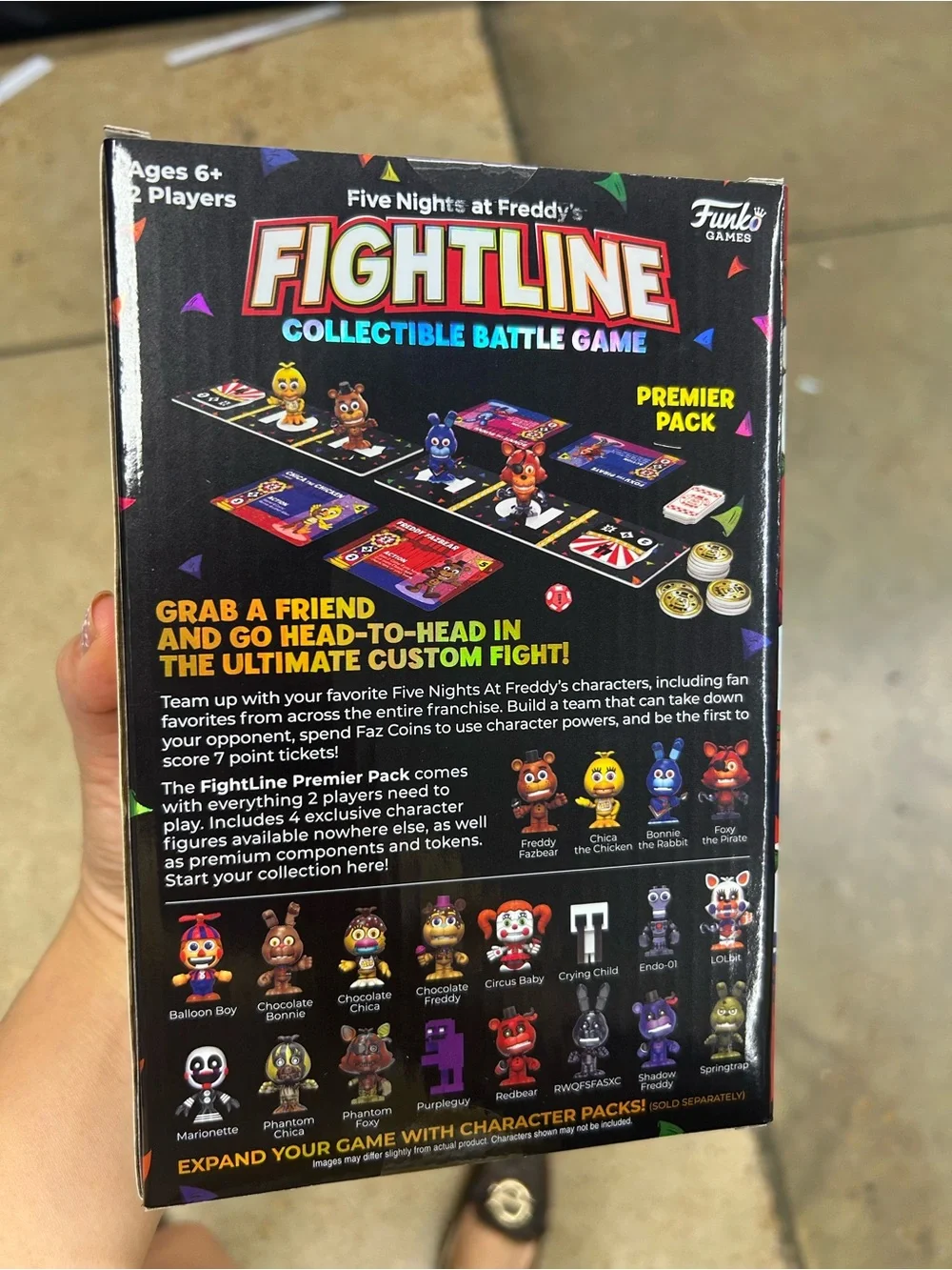 NWT Five nights at Freddy’s  Fightline Collectible Battle Game
